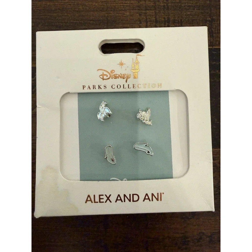 Alex and Ani Disney Parks Collection Cinderella Earrings 2018 Disneyland NWT